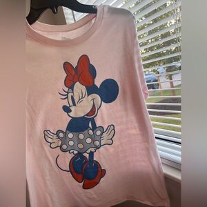 Disney Pink and Blue Minnie Mouse Tee